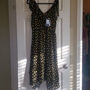 Who What Wear Black and yellow dress